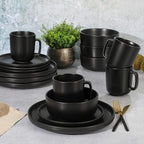 Gibson Home Zuma Stoneware Plates, & Mugs Dinnerware Set - Image 3