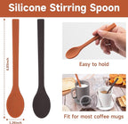 4PCs Silicone Stirring Spoons for Coffee Tea | 6.85-Inch Coffee&Espresso - Image 3