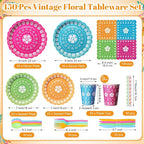 450 Pcs Fiesta Tableware Set Decorations, Serves 50 | Mexican Party Paper - Image 2