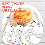 96PCS Wildflower Baby Shower Decorations Little Wildflowers Party Plates - Image 6