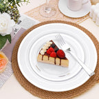 BESTSTAR 100PCS White Plastic Plates - Image 4
