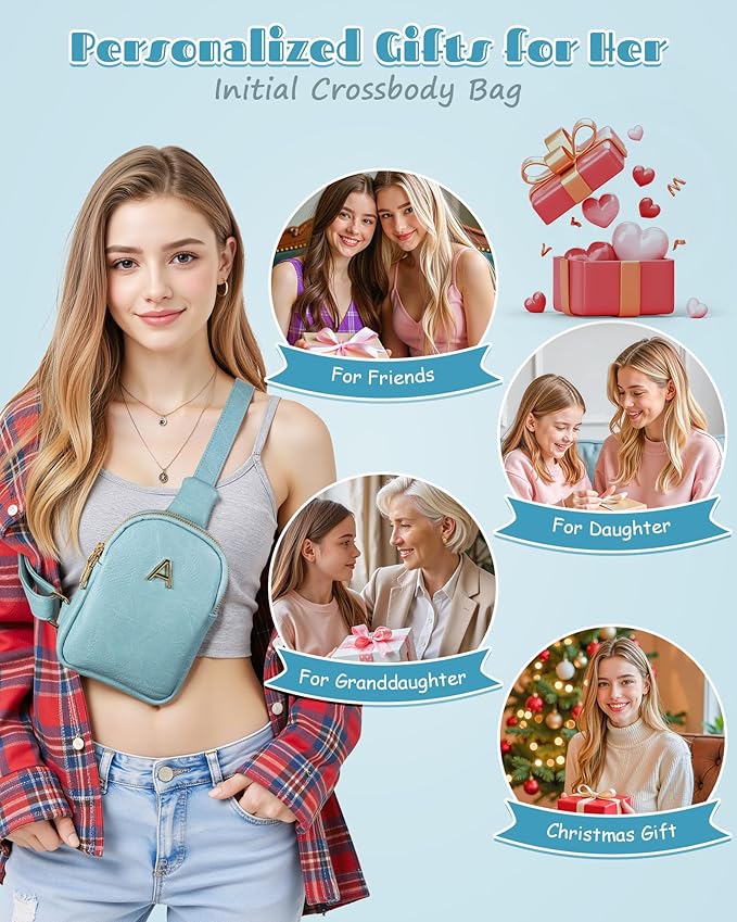 Birthday Gifts for 8-12, 13-19 Year Old Daughter Granddaughter, Lightweight Cell Phone Crossbody Bag, Durable Mini Shoulder Bag, Leather Waterproof Side Purse, Teen Girl Gifts Trendy Stuff