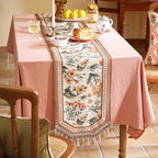 bilin gaier Designer Elegant French Linen Table Runner, Floral Pattern - Image 5