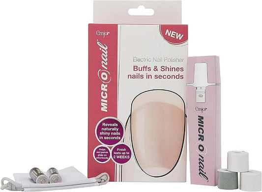 Emjoi Micro Electric Portable Nail Polisher Manicure Luxury Buff Smooth Shine