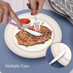 VANVRO Mirror Silver multicolor Silverware Set, 20-Piece Stainless Steel - Image 5