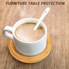 Patelai 20 Pcs Round Bamboo Coasters - Image 6