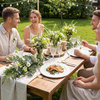 72 Pcs Party Plates Dinner Plate, 10 Inch White Plastic Plate Disposable | - Image 7