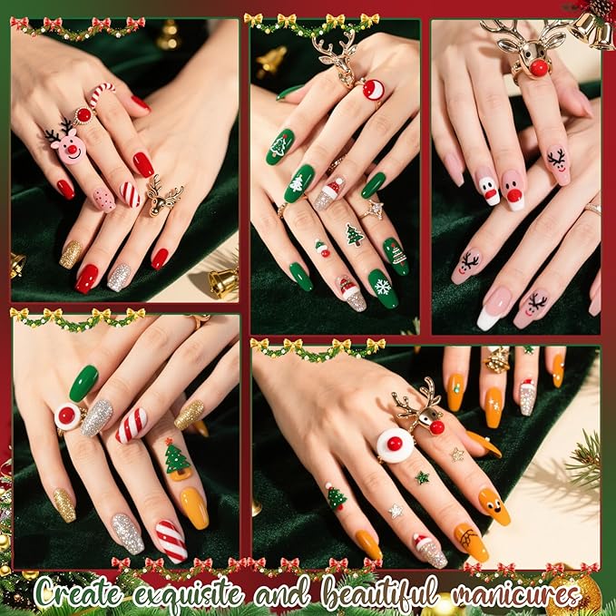 Nail Polish Advent Calendar 2025，24-Piece Nail Varnish Advent Calendar Christmas Calendar for Women and Girls, Nail Polish Colours Kit, Nail Art Tool Glitter Decorations Care and Accessories