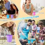 Eccliy 36 Pcs Kids Cups Bulk, 8 oz Plastic Toddler Drinking Cups Unbreakable - Image 6