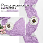 12 Pack Lavender Cheesecloth Table Runner 10Ft, Lilac Purple Table Runners 21.5 - Image 7