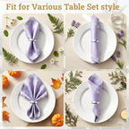 Suream Napkin Rings, Metal Napkin Ring - Image 4