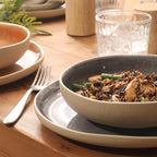 Gibson Elite Manila Bay 16-Piece Stoneware Dinnerware Set, Service - Image 3