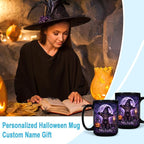 Hyturtle Halloween Highland Cow Mug, Custom Name Gift - Image 3