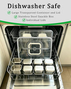 Snackle Box Container, Stainless Steel Divided Serving Tray - Image 3