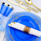 Bestluck 350PCS Blue Disposable Dinnerware - Image 3