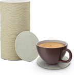 MT Products Off-White Round Paper Coasters by MTProducts