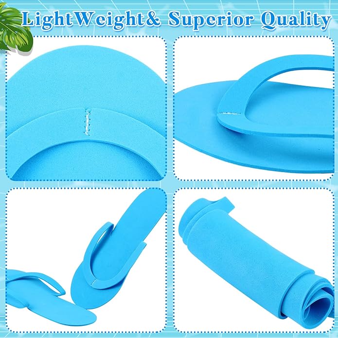 300 Pairs Disposable Pedicure Slippers and Toe Separators Kit Include 80 Disposable Foam Pedicure Flip Flops 220 Pairs Toe Separators for Women Nail Spa
