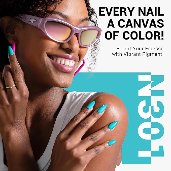 MelodySusie Thick Turquoise Blue Gel Nail Polish,0.5fl oz Nails Soak Off UV LED Light Blue Gel Polish Christmas Gift for Women Nail Art Manicure Salon DIY Nail Design Decoration at Home-N301