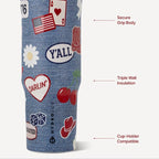 HydroJug Sport 32 oz Insulated Stainless Steel Water Bottle, American Honey - Image 3
