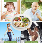 4pcs 304 Stainless Steel Kids Plates，9"Non-Toxic Circular Portion Control - Image 7