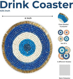 Evil Eye Beaded Coasters Set of 4 - Image 3