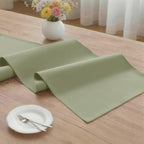 MEANMOY Sage Green Table Runner 36 Inches Long Waterproof Table Runners | - Image 3