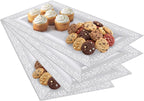 Plastic Serving Tray & Platter Set White Lace Disposable Party Trays & Platters - Image 8
