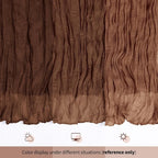 6 Pack Brown Cheesecloth Table Runner 17x108 Inch Semi Sheer Boho Gauze Cheese - Image 8