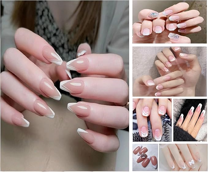 French Manicure Stickers - Nail Decals, DIY Nail Art, 4608 Pieces in a 4-Pack