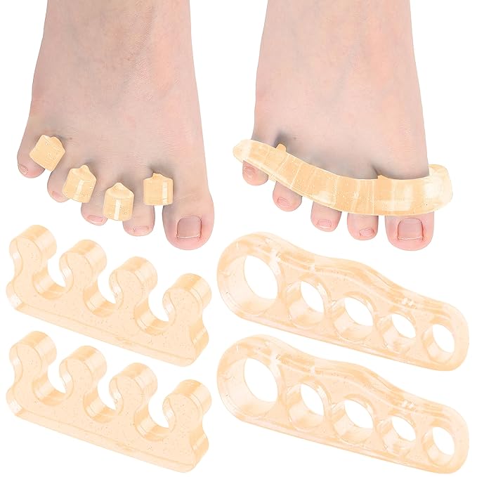 Dr. JK- ToePal Gel Toe Separator, 4 Pairs, Blush, Toe Spacers, Bunion Corrector, Christmas Gifts