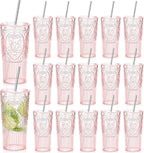 16 Set 20oz Vintage Plastic Tumbler by Unknown