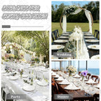 2 Pack Cheesecloth Table Runner, 120 Inch Ivory White Table Runner | 10 Ft Boho - Image 3