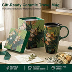 Topadorn 17oz Van Gogh Oleanders Ceramic Coffee Mug - Image 7
