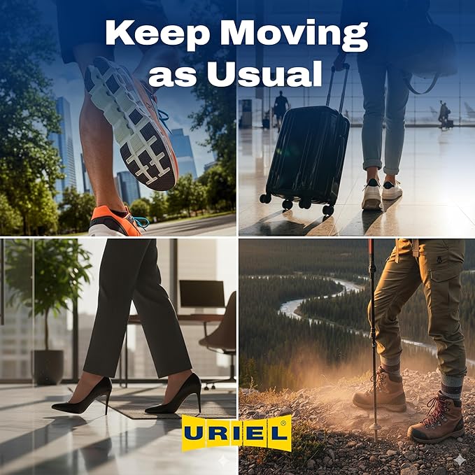 URIEL Silicone Toe Sleeves – Cuttable Toe Cushions for Corns, Calluses, Blisters and Ingrown Nails – Soft Protective Tubes for Comfortable Everyday Wear
