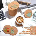Lallisa 50 Pcs Cork Coasters for Drinks, Thick Absorbent Cork Coasters Bulk - Image 5