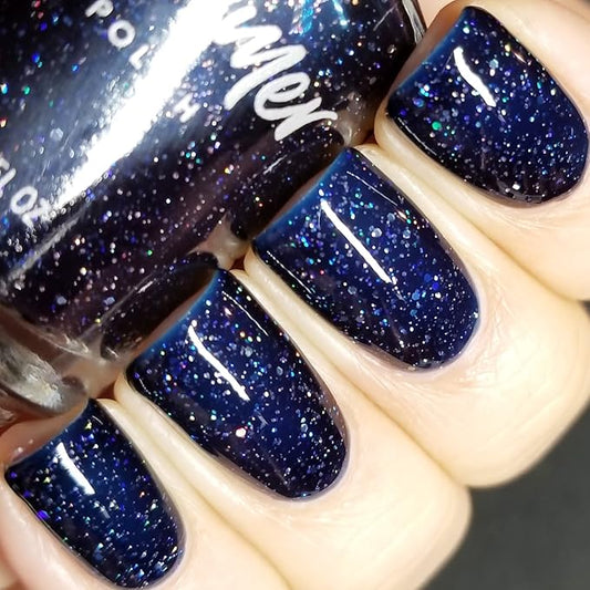 KBShimmer Carpe Denim Jelly Nail Polish - 0.5 oz Full Sized Bottle