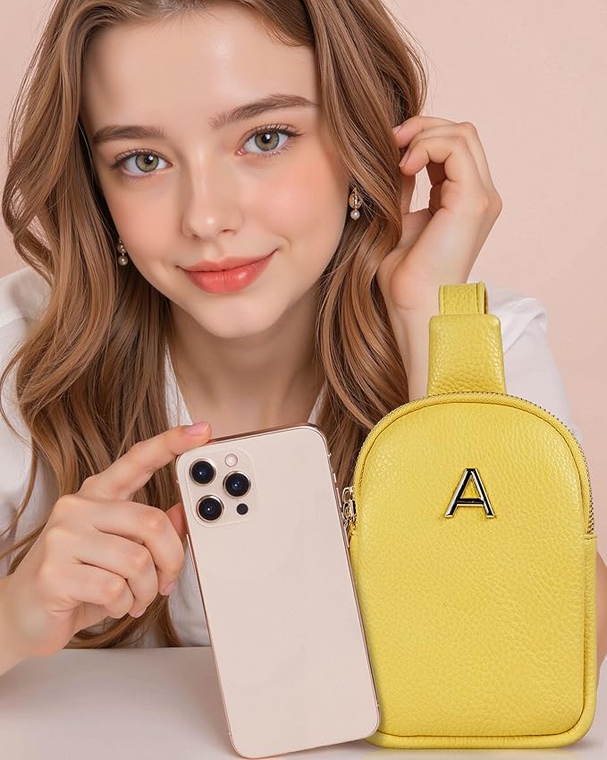 Personalized Gifts for 6 7 8 9 10 11 12 13 14 15 16 17 18 Years Old Teen Girls, Cute Sling Purse for Girls, Handsfree Travel Crossbody Bags, Monogrammed Gift, Cute Trendy Stuff