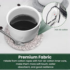 Drink Coasters with Holder, Tabletop Protection, Home Decor, - Image 3
