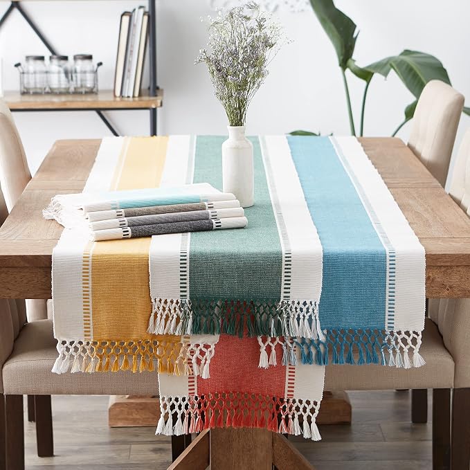 DII Dobby Stripe Table Runner - Image 8