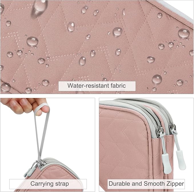 FYY Electronic Organizer, Travel Tech Pouch Bag, Waterproof, Double Layers - Image 4