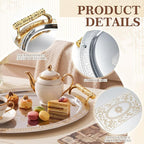 3 Pack Metal Serving Trays - Image 7