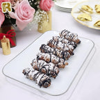 3 Pack Silver Plastic Serving Trays - Image 2