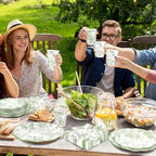Kochorie 144 Pieces Sage Green Floral Paper Plates and Napkins Party Supplies - Image 7