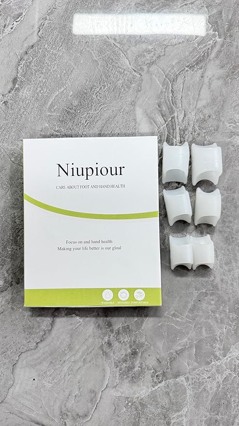 Niupiour Gel Hammer Toe Correctors - Bunion Corrector for Women and Men, 6 Pack of Silicone Toe Separators/Straighteners for Bent Toe, Toe Spacers for Correct Claw Toe, Curled Toe, Crooked Toe