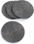 Handmade Beaded Bar Drink Tabletop Protection Coasters by byHomeDecorativeProduct