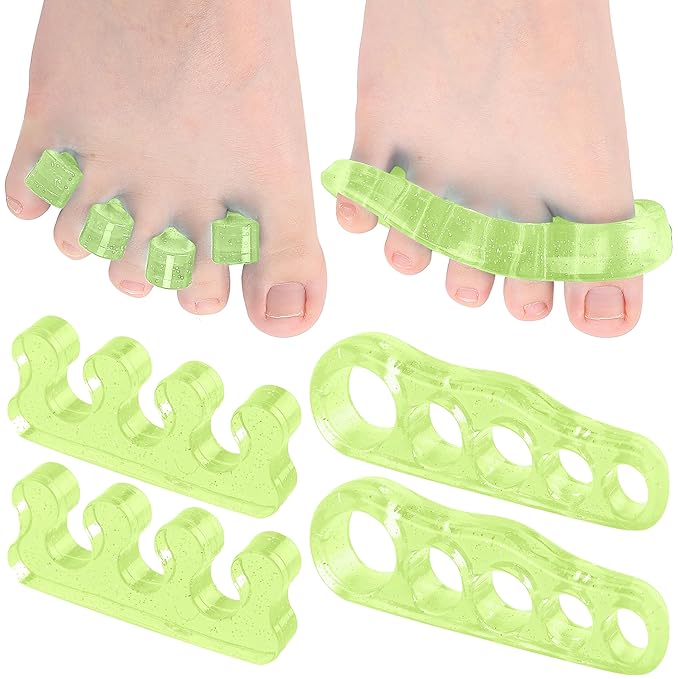 Dr. JK- ToePal Gel Toe Separator, 4 Pairs, Toe Spacers, Bunion Corrector, Christmas Gifts