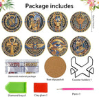 Mrnsiet 8 PCS Diamond Art Coasters Kits - Image 3