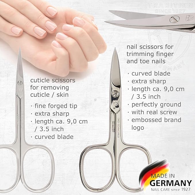 3 Swords Germany - brand quality 16 piece manicure pedicure grooming kit set fashion leather case light pink, Made in Germany
