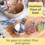Simply Gourmet Measuring Cups Set of 7, 304 Premium Stainless Steel, Kitchen - Image 6