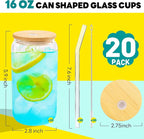 Joyclub 20pcs 16Oz Glass Cups - Image 2